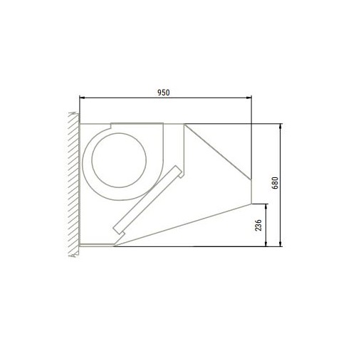 Campana Mural 1000x950x680 mm Con Turbina