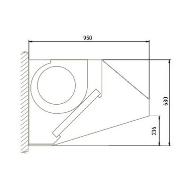 Campana Mural 1000x950x680 mm Con Turbina